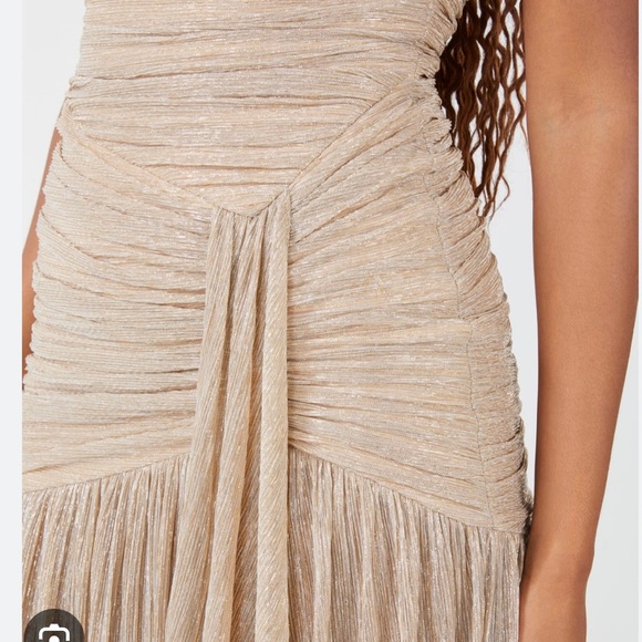 BCBG Metallic Gold Gown XS - Picture 3 of 13